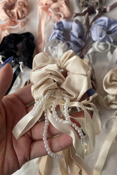 12li Karışık Renk İnci Detaylı Simit Toka Set