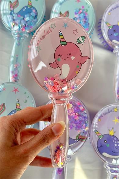 12li Karışık Renk Karışık Figürlü Saç Fırçası/ Tarak Set