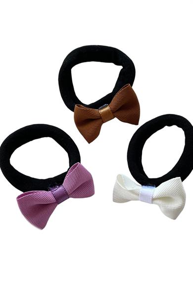 12li Karışık Renk Kurdele Figürlü Lastik Toka Set
