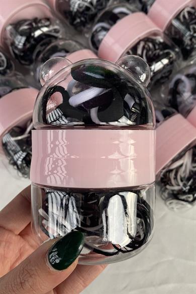 12li Karışık Renk Lastik Ve Havlu Toka Set