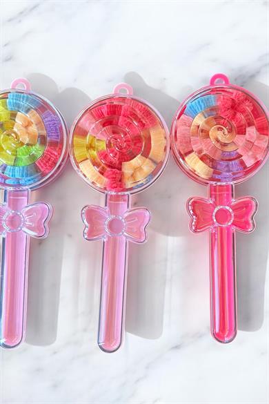 12li Karışık Renk Lolipop Figürlü Toka Set