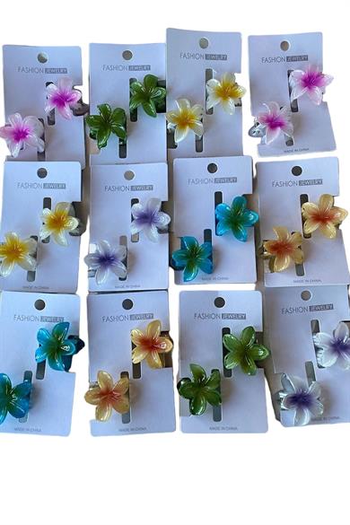 12`li  Karışık Renk Pens Lotus Toka Set