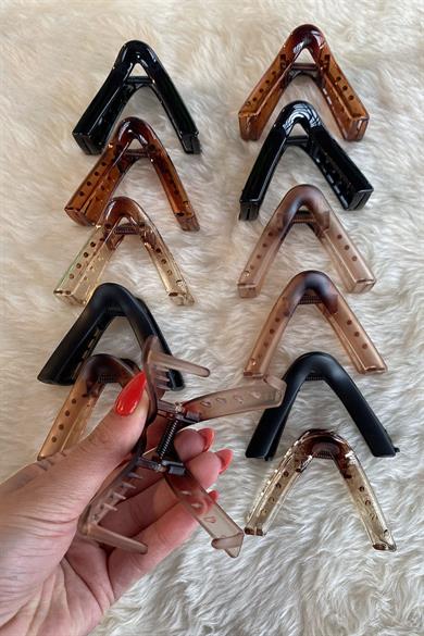 12li Karışık Renk Mandal Toka Set