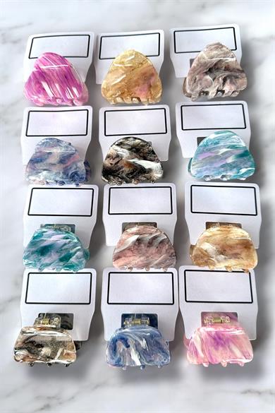 12li Karışık Renk Mandal Toka Set