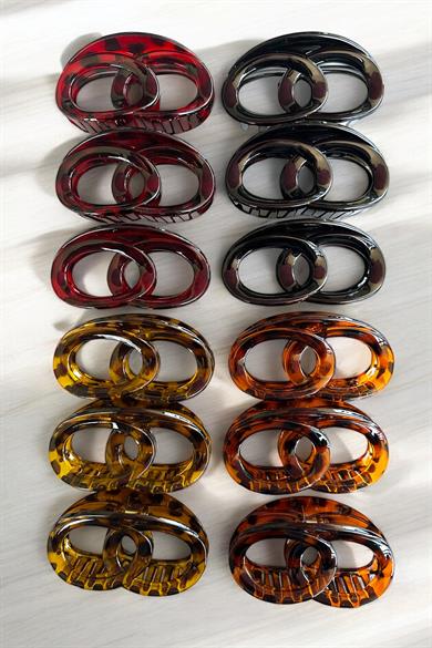 12li Karışık Renk Mandal Toka Set