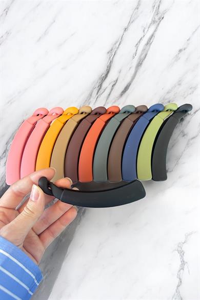 12li Karışık Renk Muz Toka Set