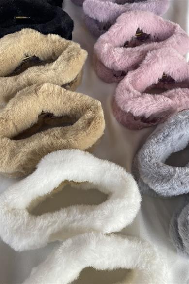 12li Karışık Renk Peluş Mandal Toka
