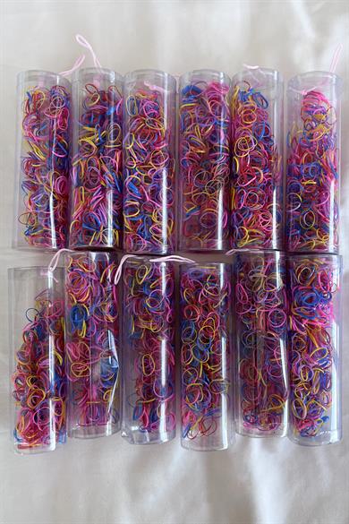 12li Karışık Renk Perma Lastik Toka Set