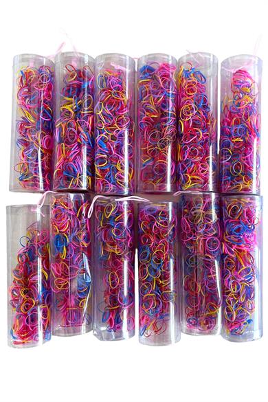 12li Karışık Renk Perma Lastik Toka Set
