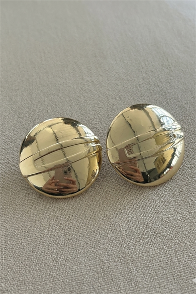 Altın Renk Çelik Küpe (Çift)