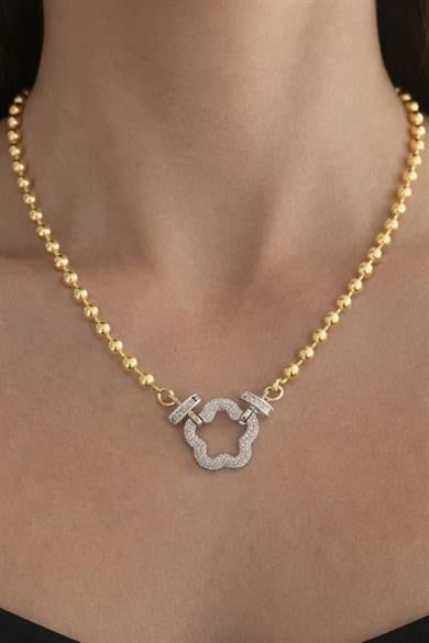 Altın Renk 14k Altın Kaplama Yıldız Figürlü Kolye