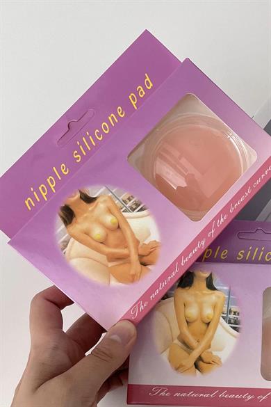 Göğüs Ucu Gizleyen Şeffaf Yapışkanlı Silikon Ped