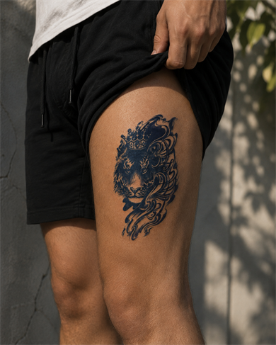 Kaplan Sonradan Kararan Yarı Kalıcı Geçici Dövme Tattoo