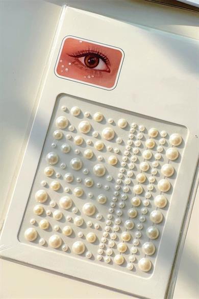 İncili Vücut, Saç Ve Yüz Taşı/ Yapışkanlı İncili Yüz Sticker