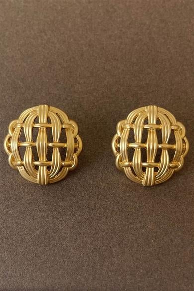 Altın Renk Çelik Küpe (Çift)