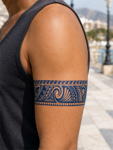 Şekil Şerit Sonradan Kararan Yarı Kalıcı Geçici Dövme Tattoo
