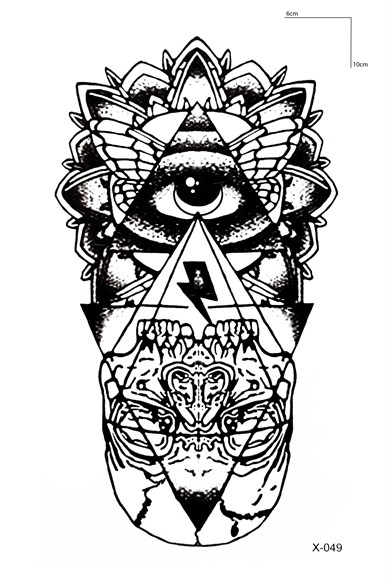 İlluminati Göz Geçici Dövme Tattoo