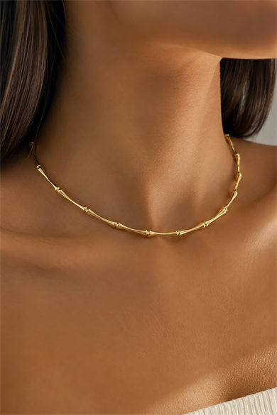 Altın Renk Choker Kolye