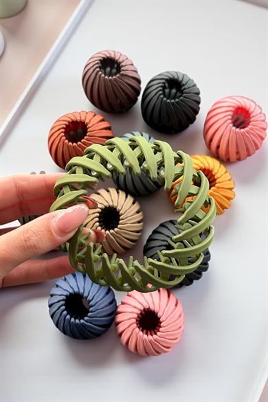 12li Karışık Renk Topuz Toka Set