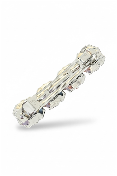 Gümüş Renk Taşlı Otomat Toka