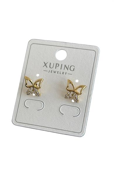 Altın Renk Kelebek Figürlü Xuping Küpe (Çift)