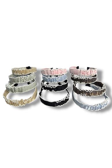 12´li Karışık Renk İnci Detaylı Taç Set