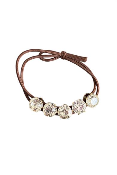 Kahverengi Taşlı Lastik Toka