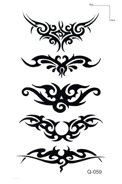 Dörtlü Tribal Mini Geçici Dövme Tattoo