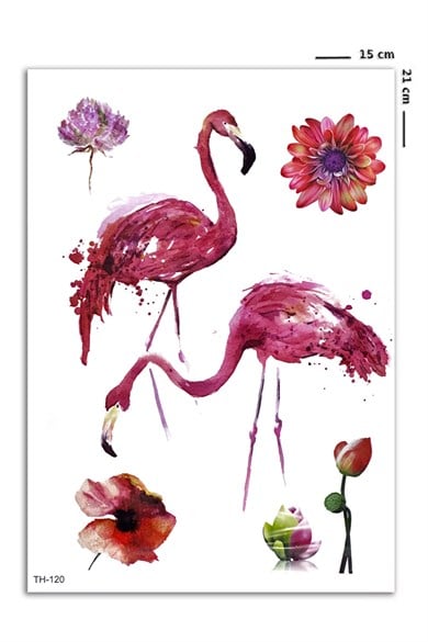 Flamingo Geçici Dövme Tattoo