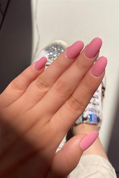 Mat Pembe Renk 24lü Takma Tırnak Seti