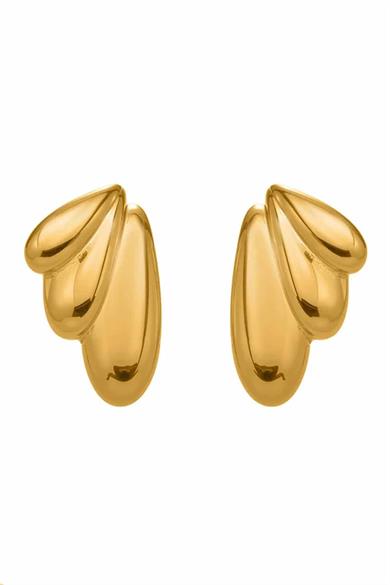 Altın Renk Çelik Küpe (Çift)