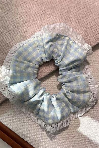 Mavi Renk Pötikare Desenli Simit Toka