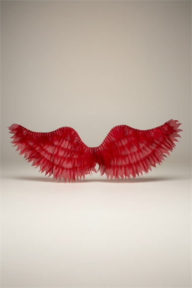 Kırmızı Renk Işıklı Melek Kanadı 