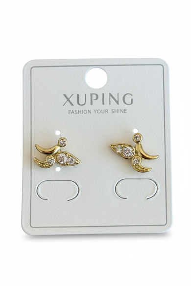 Altın Renk Taşlı Xuping Küpe (Çift)