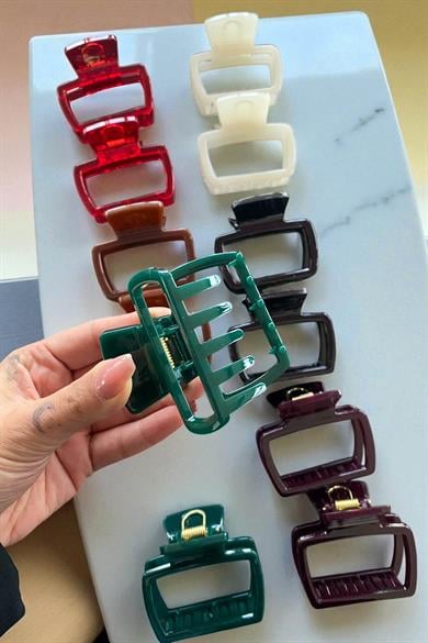 12li Karışık Renk Mandal Toka Set