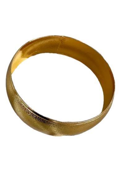 Altın Renk Simli Bilezik Kalın Kenarlı(20MM)