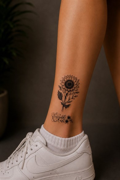Çiçek Dövme Mini Geçici Dövme Tattoo