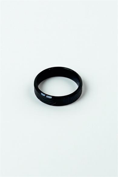 12li Siyah Renk Çelik Erkek Yüzük Set