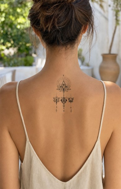 Lotus Mini Geçici Dövme Tattoo