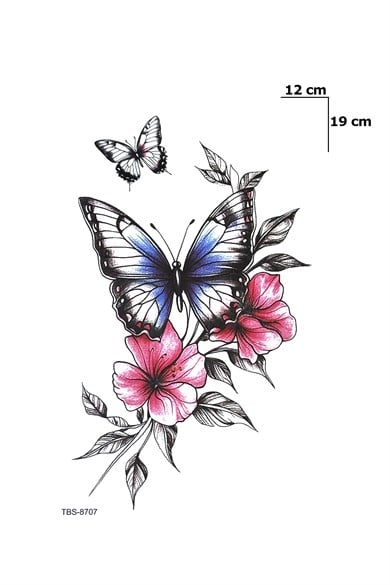 Kelebekler Geçici Dövme Tattoo