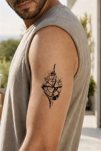 Saat Mini Dövme Tattoo