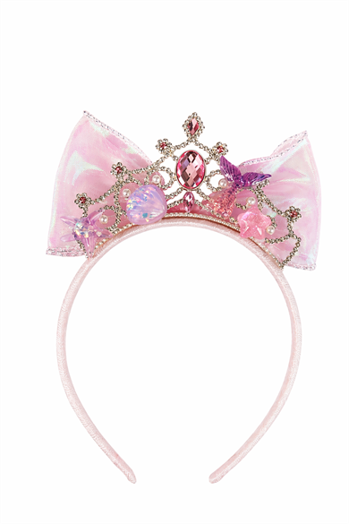 Pembe Renk Taş Detaylı Çocuk Taç