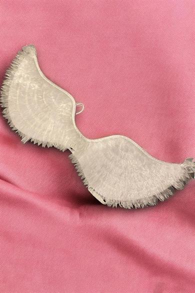 Beyaz Renk Led Yanıp Sönen Işıklı Melek Kanat