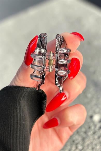 10lu Karışık Renk Kelebek Figürlü Mini Mandal Toka Set