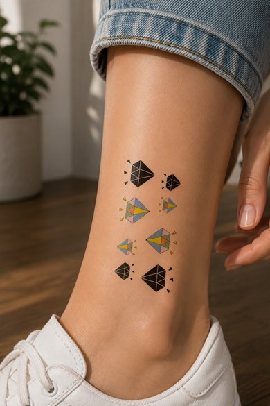 Elmas Mini Geçici Dövme Tattoo