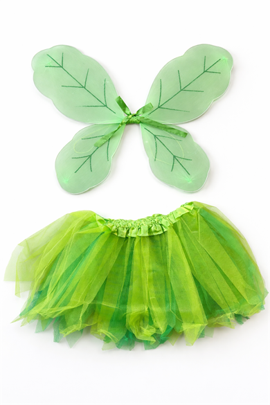 Yeşil Renk Kanat /Etek Set