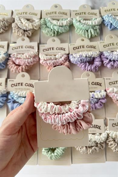 20li Karışık Renk Lastik Toka Set