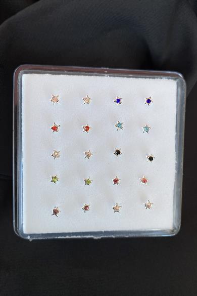 20li Gümüş Taş Detaylı Hızma Set