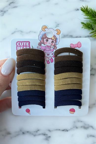 20li Karışık Renk Havlu Toka Set