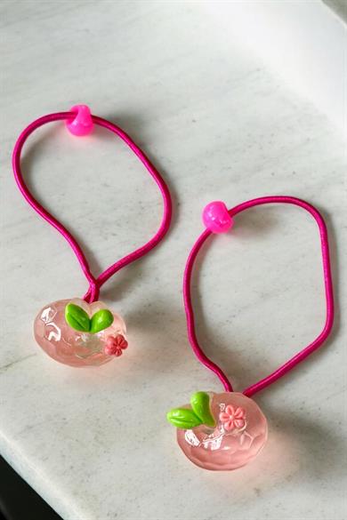 20li Karışık Renk Meyve Figürlü Lastik Toka Set